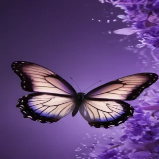 butterfly purple background