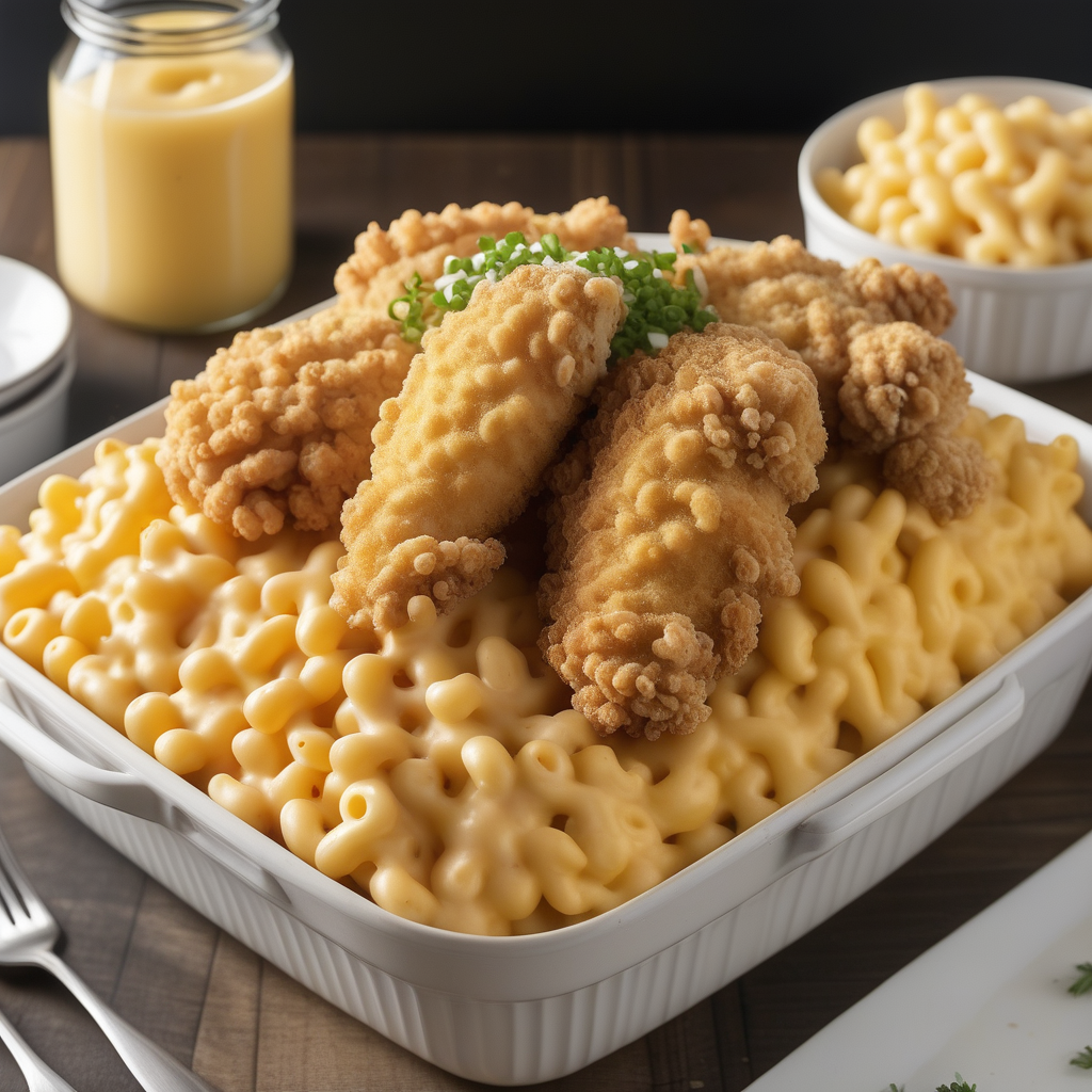fried chicken macaroni and cheese
