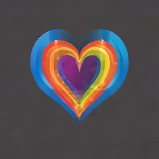 rainbow heart png