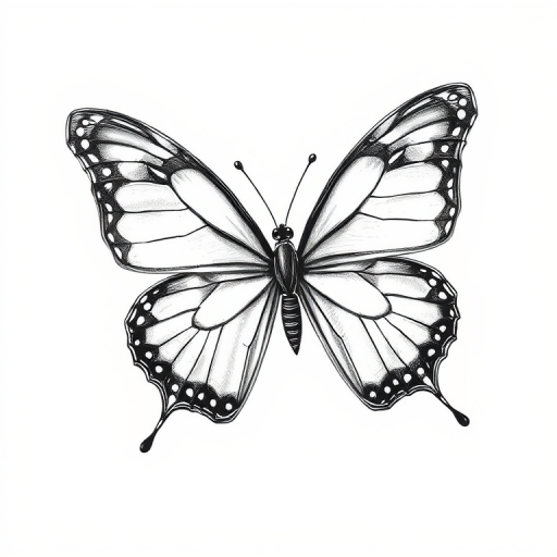 drawing of a butterfly