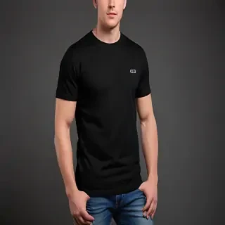 black tee mockup