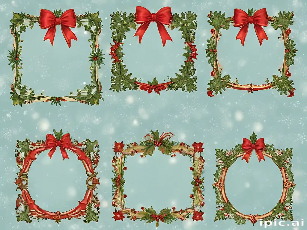 christmas clip art frames