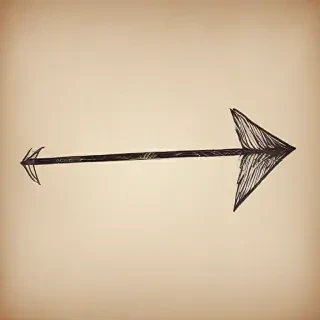 drawn arrow