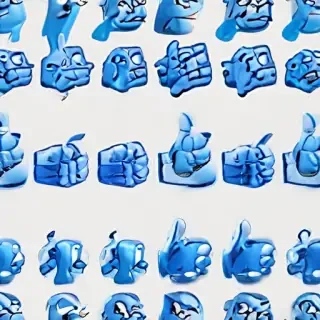 blue thumbs up emoji