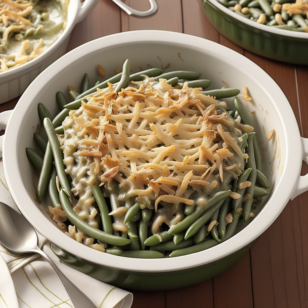 green bean casserole for two