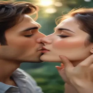 kissing aesthetic