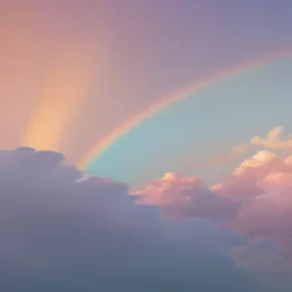 pastel rainbow
