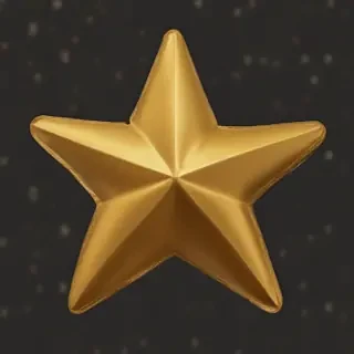 gold star sticker png