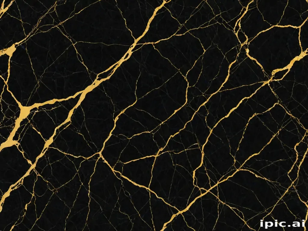 black and gold marble