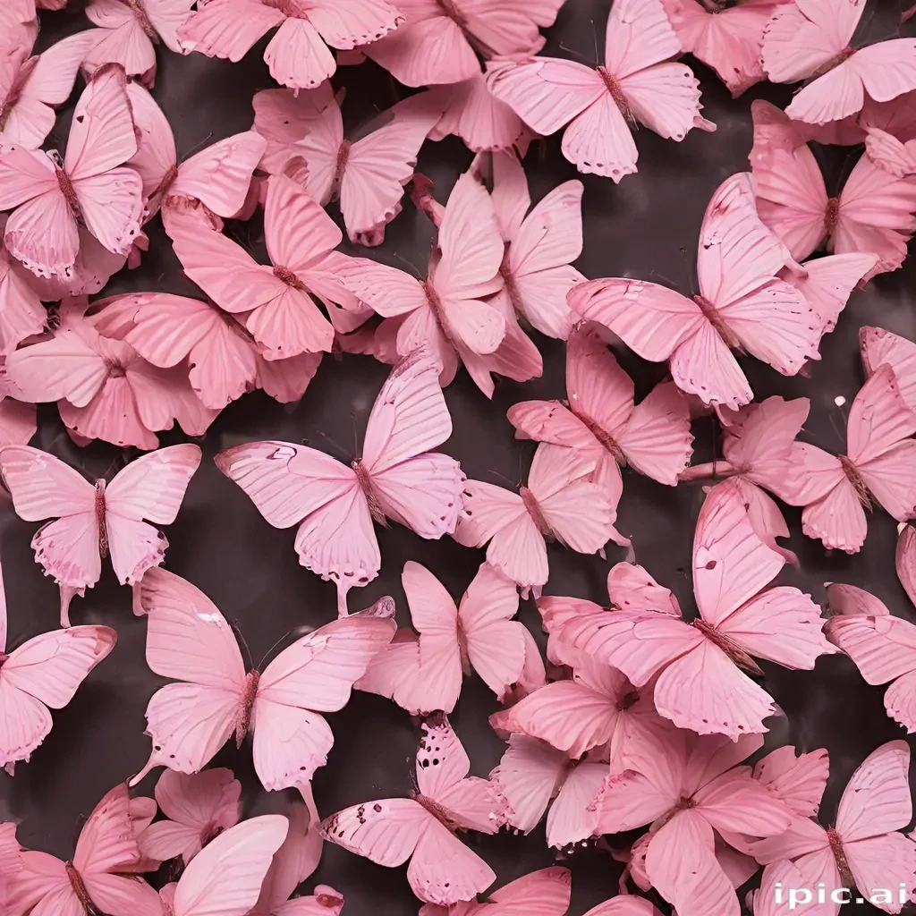 pink butterflies aesthetic