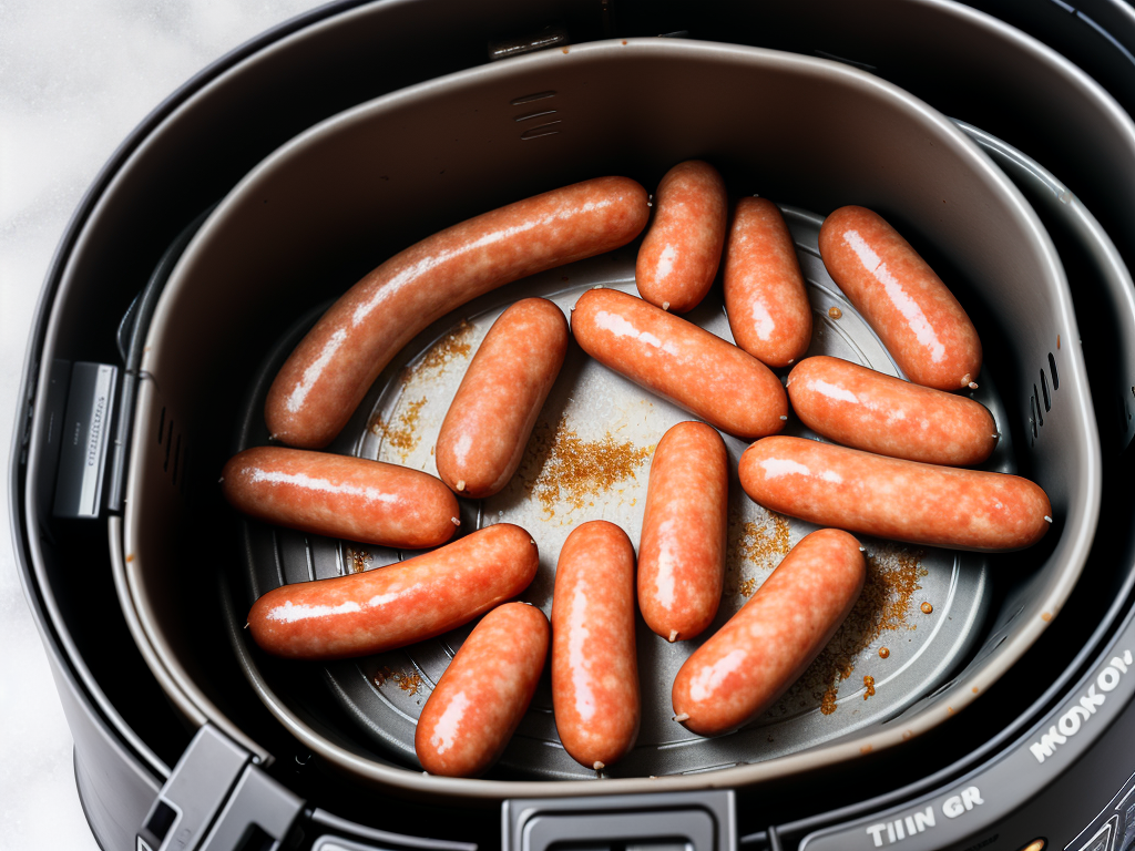how to cook frozen sausage in air fryer