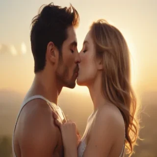 kissing png