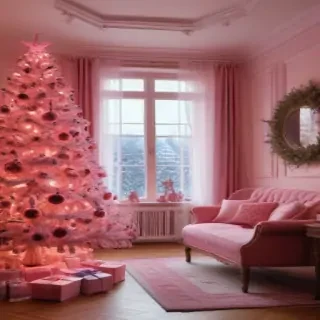 pink christmas pictures