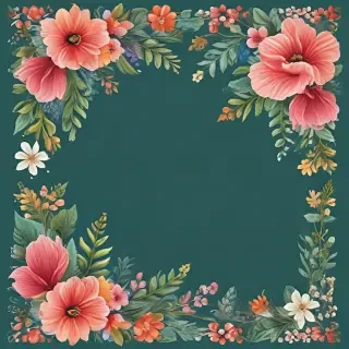 floral page borders