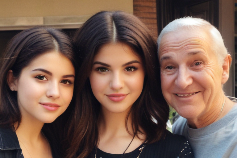 selena gomez with family