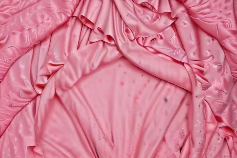 Delicate Layers of Soft Pink Fabric with Unique Textures and Patterns