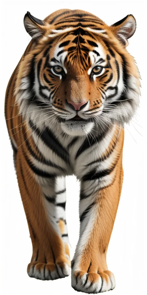 tiger clipart black and white