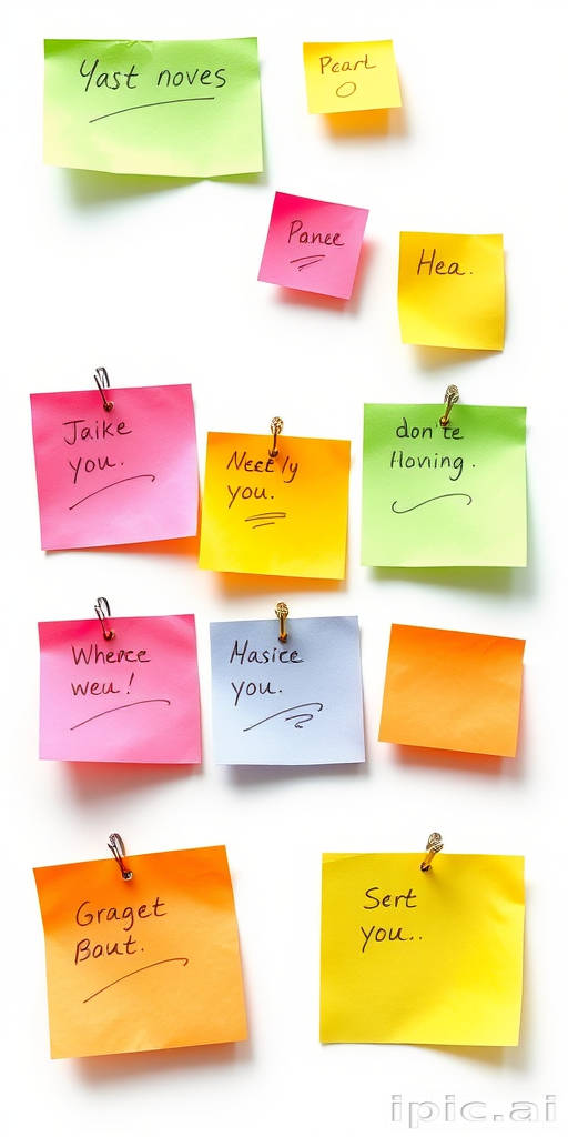 sticky notes png transparent