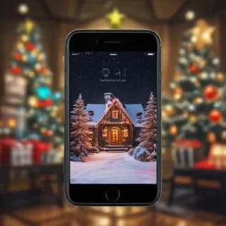 christmas background iphone aesthetic