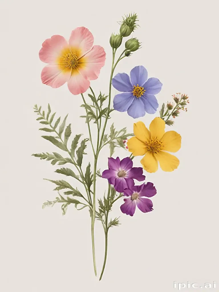 pressed flower png