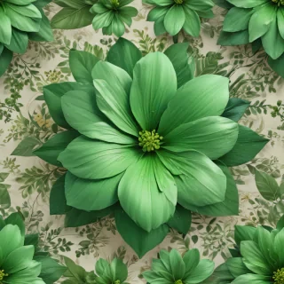 green flower png