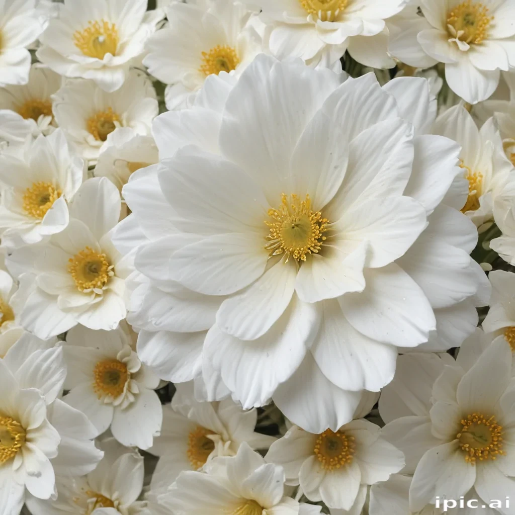 background white flower