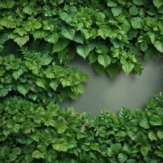 background green leaves