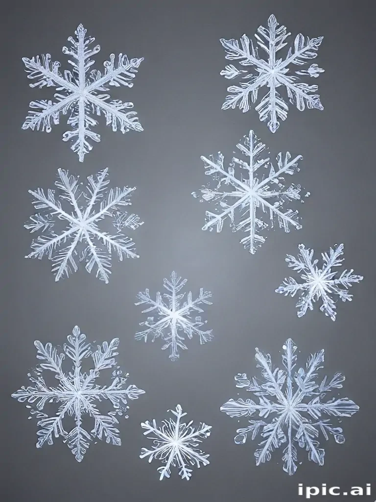 transparent snowflakes