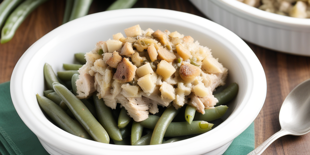 crock pot chicken stuffing green beans