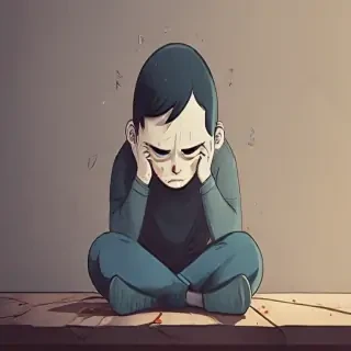 cartoon images of depression