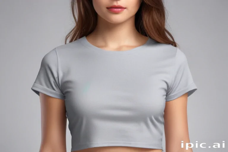 crop top shirt mockup