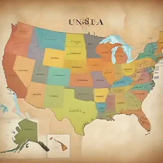 usa map states
