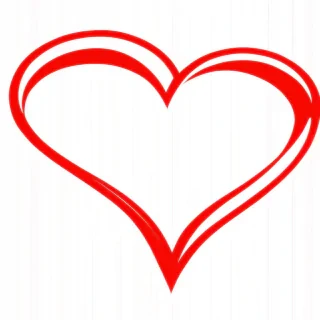 outline heart png