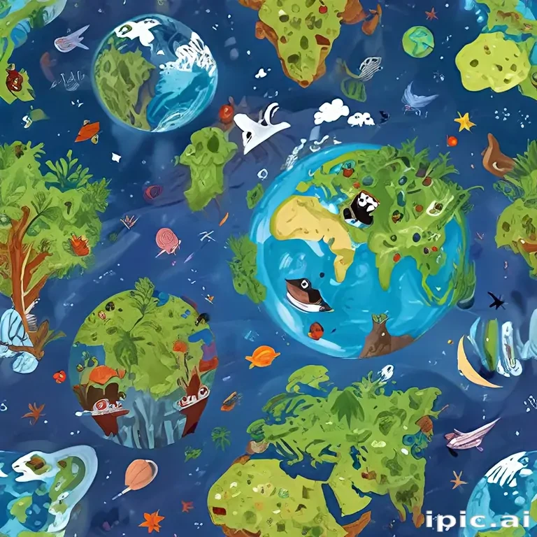 cartoon picture planet earth