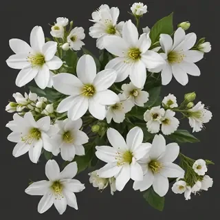 white flowers png transparent