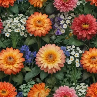 half brain half flowers