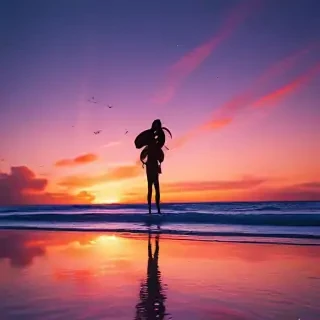 cute sunset wallpaper