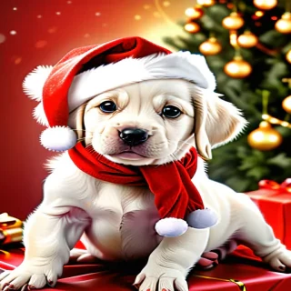 christmas dogs wallpaper