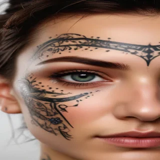 face tattoo png