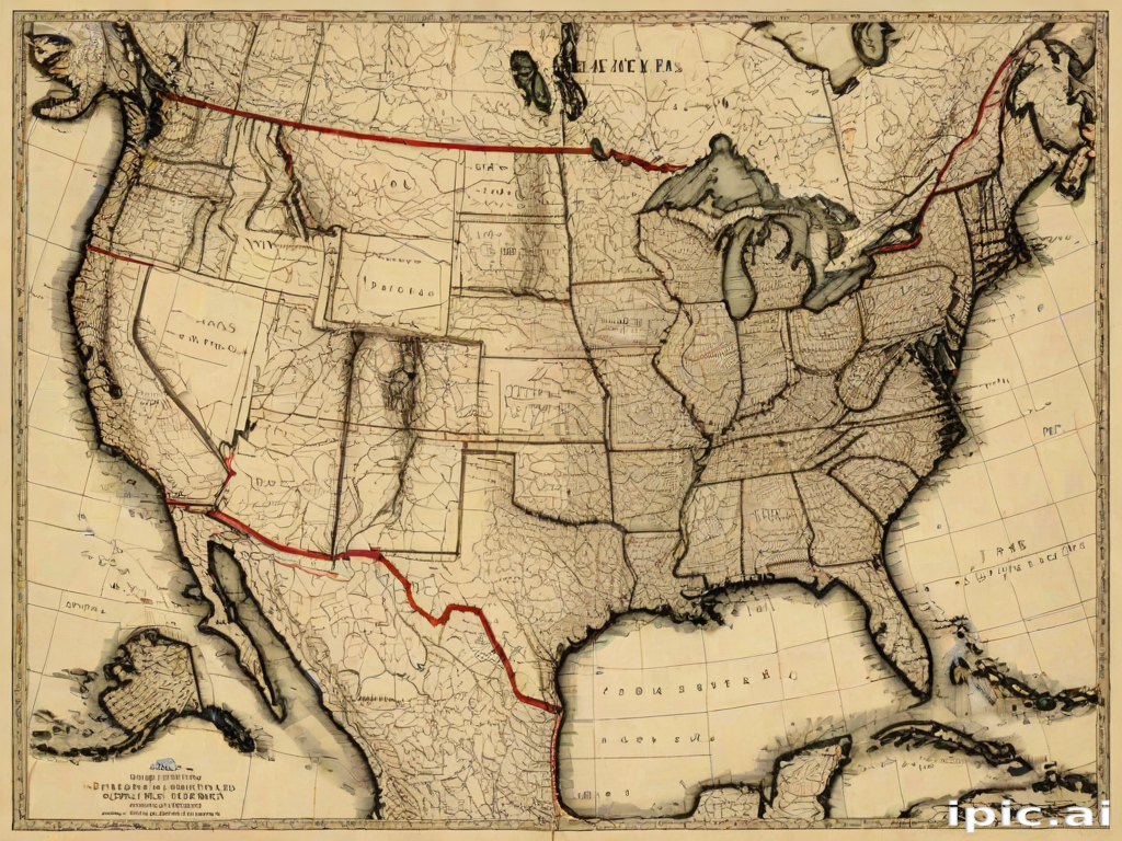 map of the united states of america