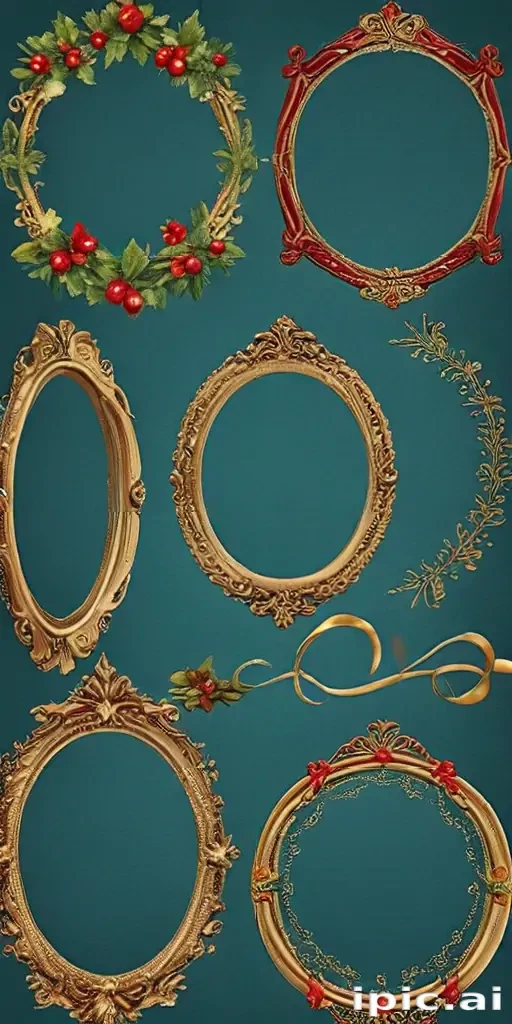 christmas clip art frames