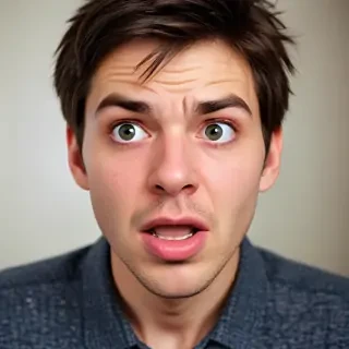 frustrated face