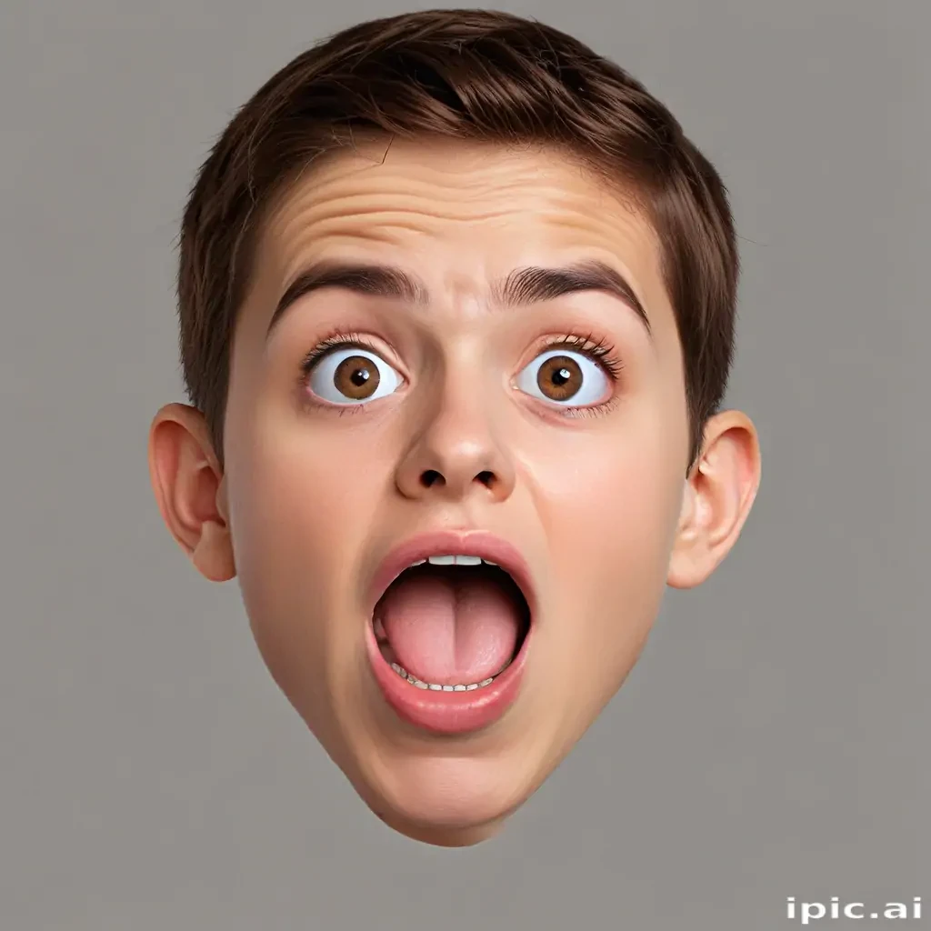 shocked face png