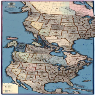 united states map with states