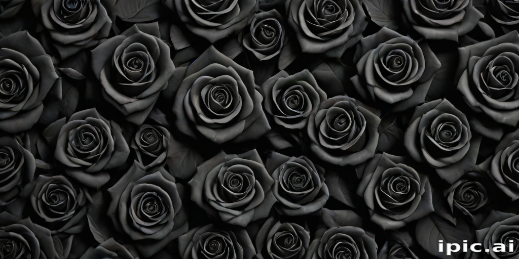 rose wallpaper black