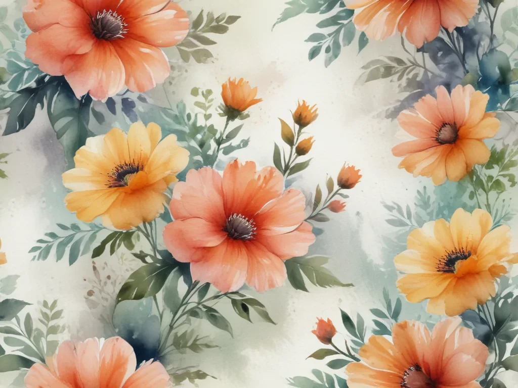 background watercolor flowers