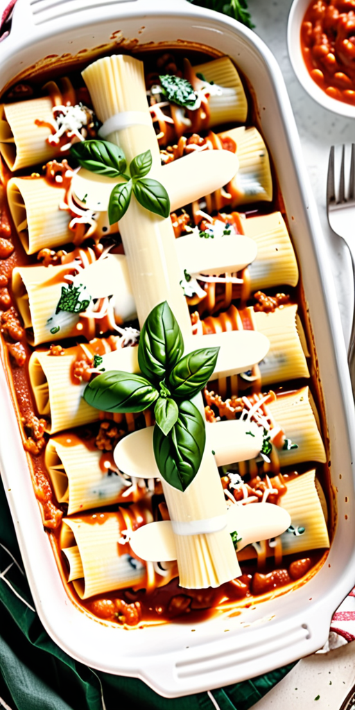 no boil manicotti with string cheese