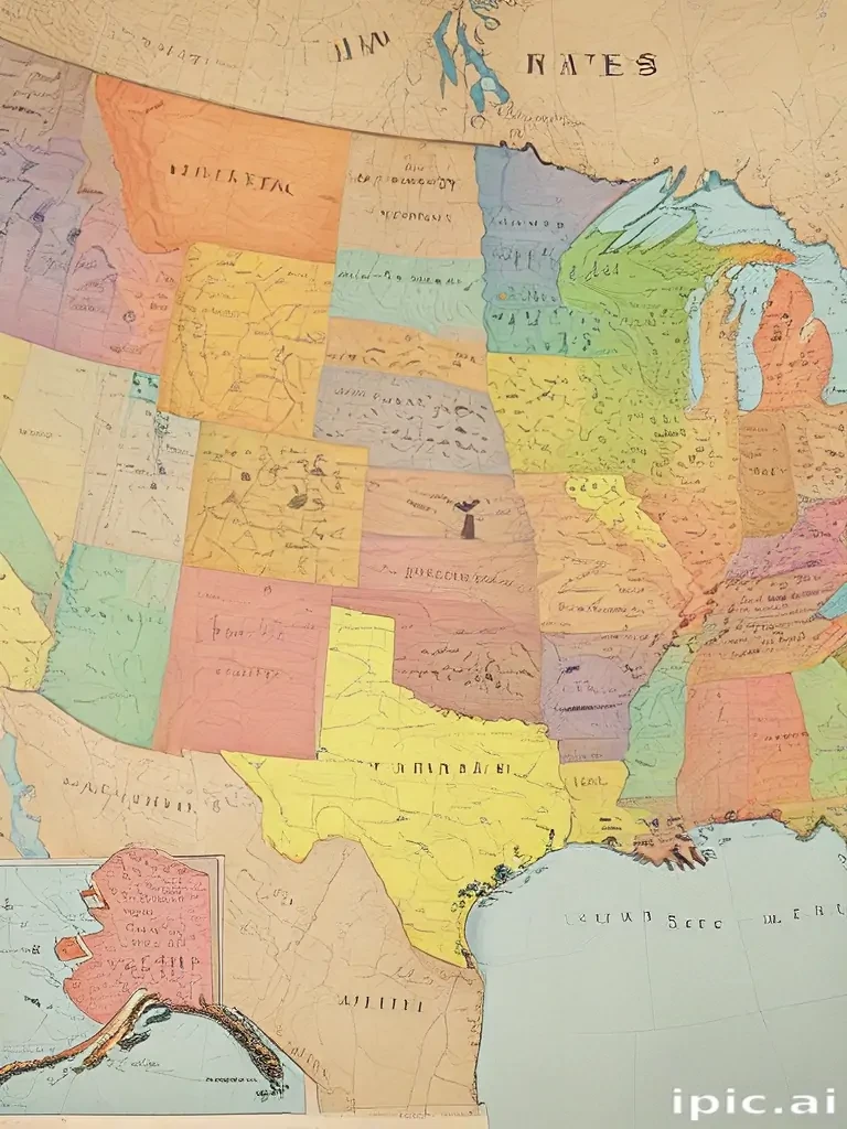 map of united states of america