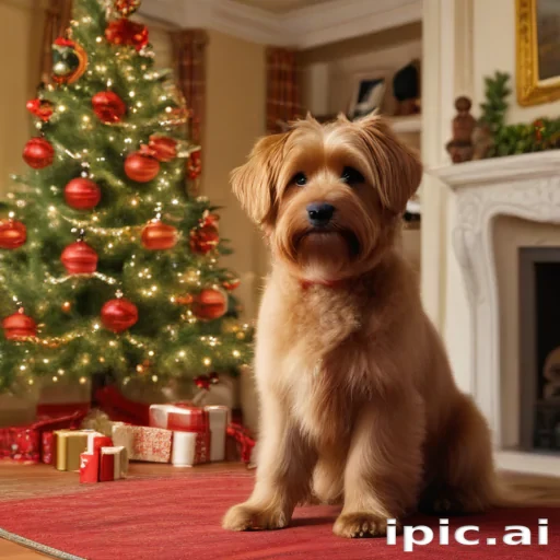 christmas wallpaper dogs