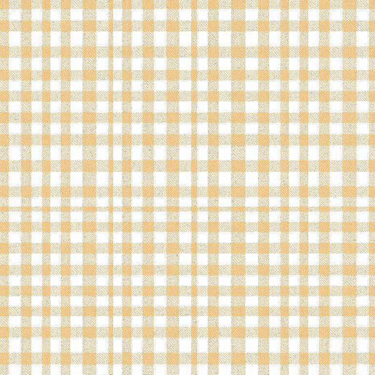 Create a seamless pattern of a light brown and white gingham check fabric, captured with a DSLR camera at f/8 aperture, ISO 100, 50mm lens, in soft natural light for an even texture and vibrant colors.